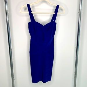 Women’s royal blue bodycon bandage dress